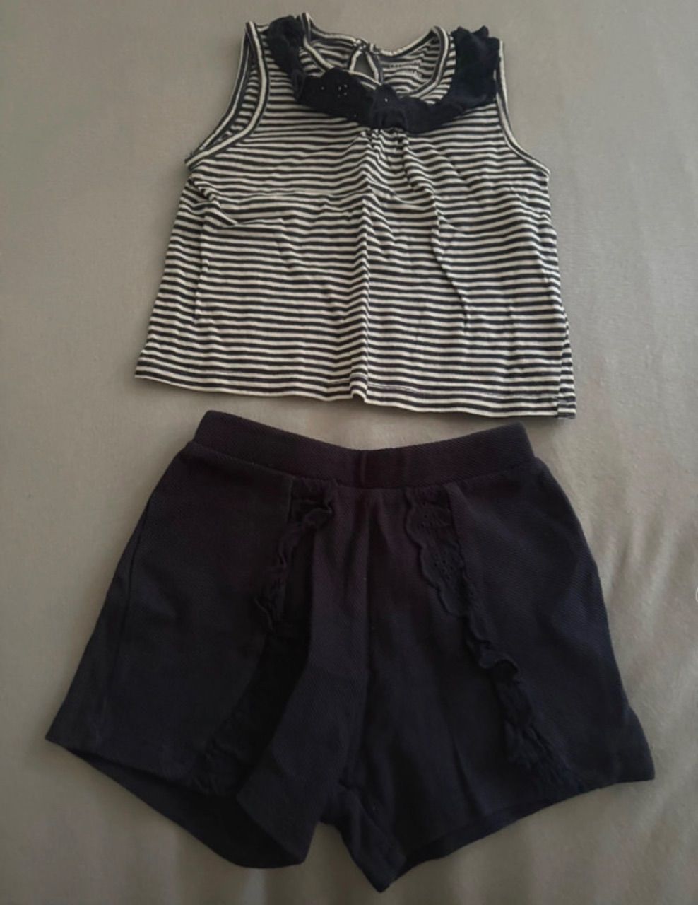 Primark Top + kurze Hose gestreift Size 80
