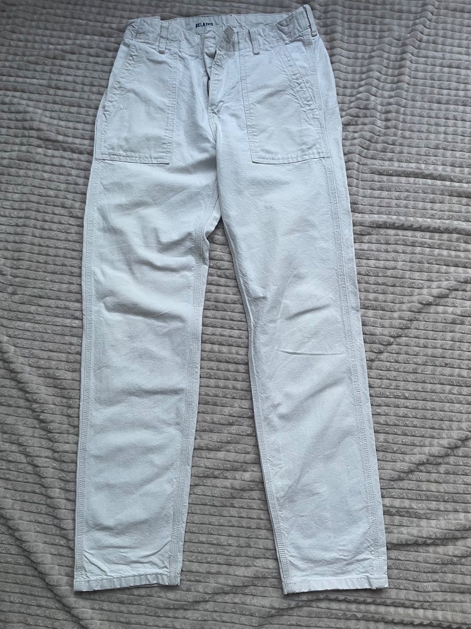 Relaxed & Denim Relaxed & Denim Weiße Freizeithose / Cargo-Hose Gr. 31/32 Size 32