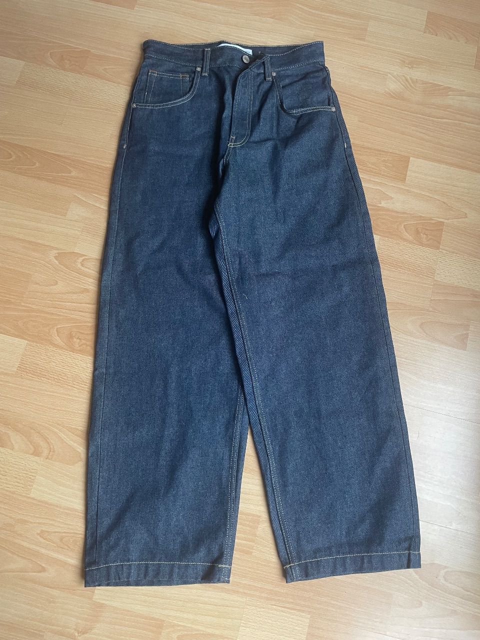 Bershka Bershka Wide Leg / Skater Jeans, Dunkelblau Size 38