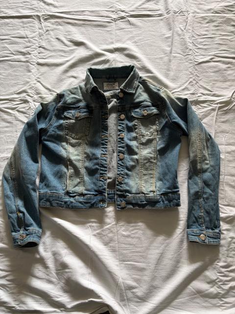 Denim Co. Denim Co Jeansjacke Damen XXS XS Kinder 158 164 Hellblau Vintage Look Size XXS