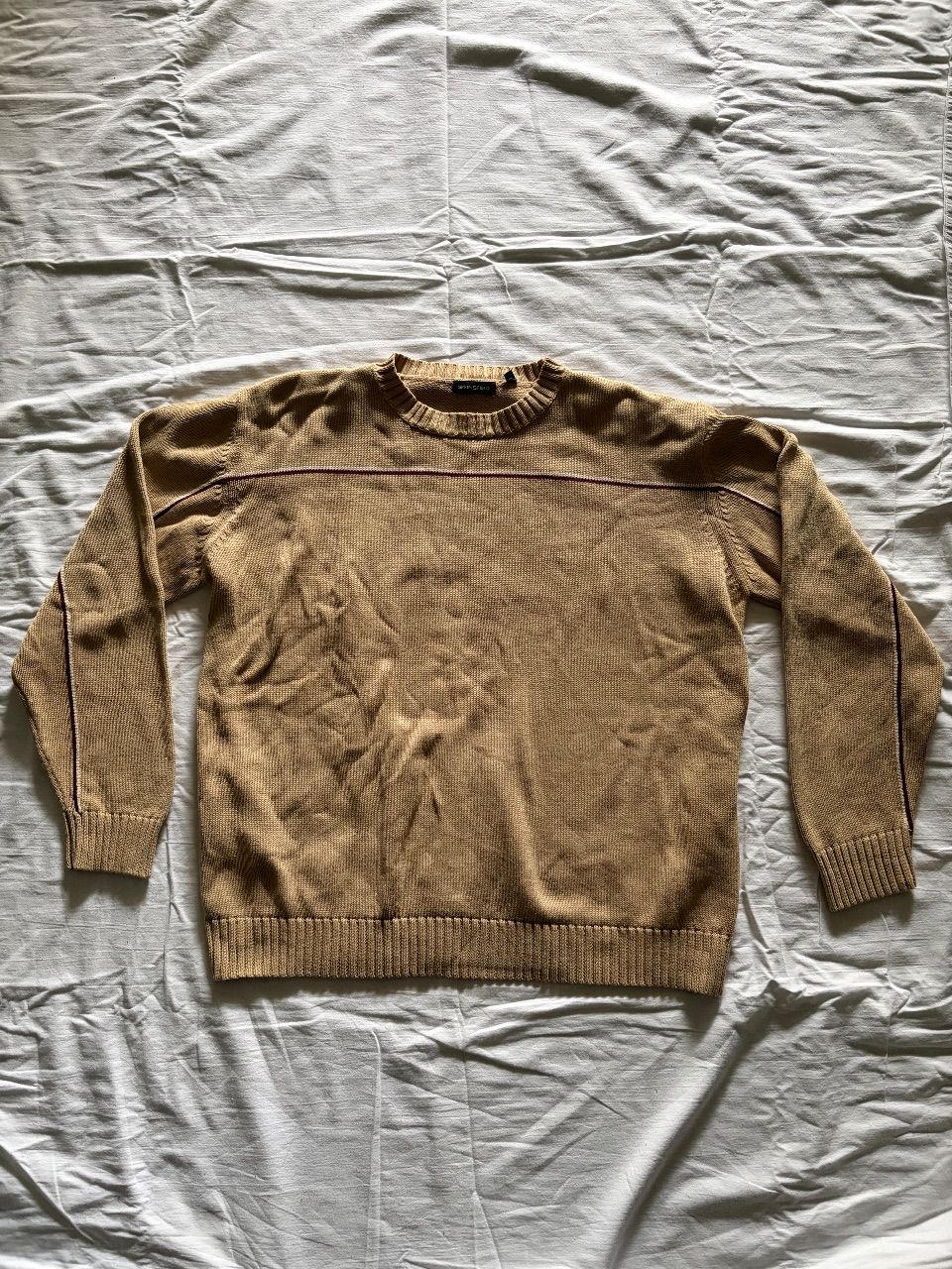 Springfield  Springfield Strickpullover Beige Camel Herren XL Vintage Pullover Size XL