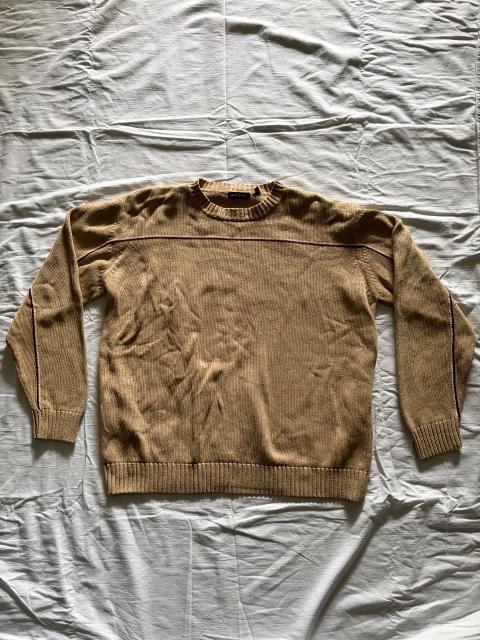 Springfield Strickpullover Beige Camel Herren XL Vintage Pullover