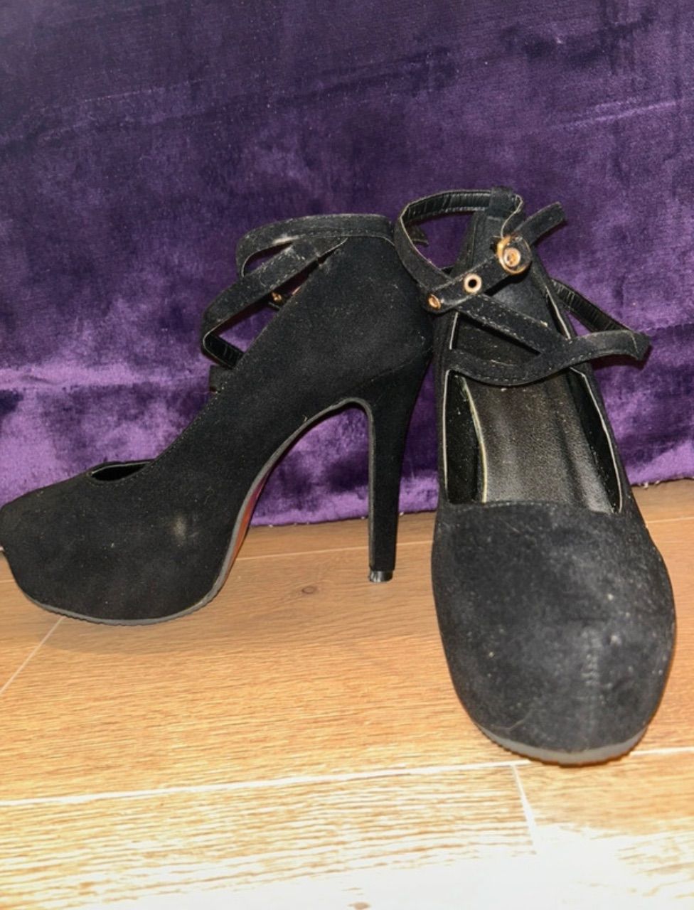 Shein Schlichte Schwarze hohe schuhe  Size 39