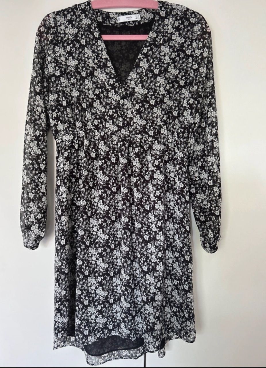 Mango Mango florales geblümtes Kleid Vintage Look Damen Sommer Herbst 
