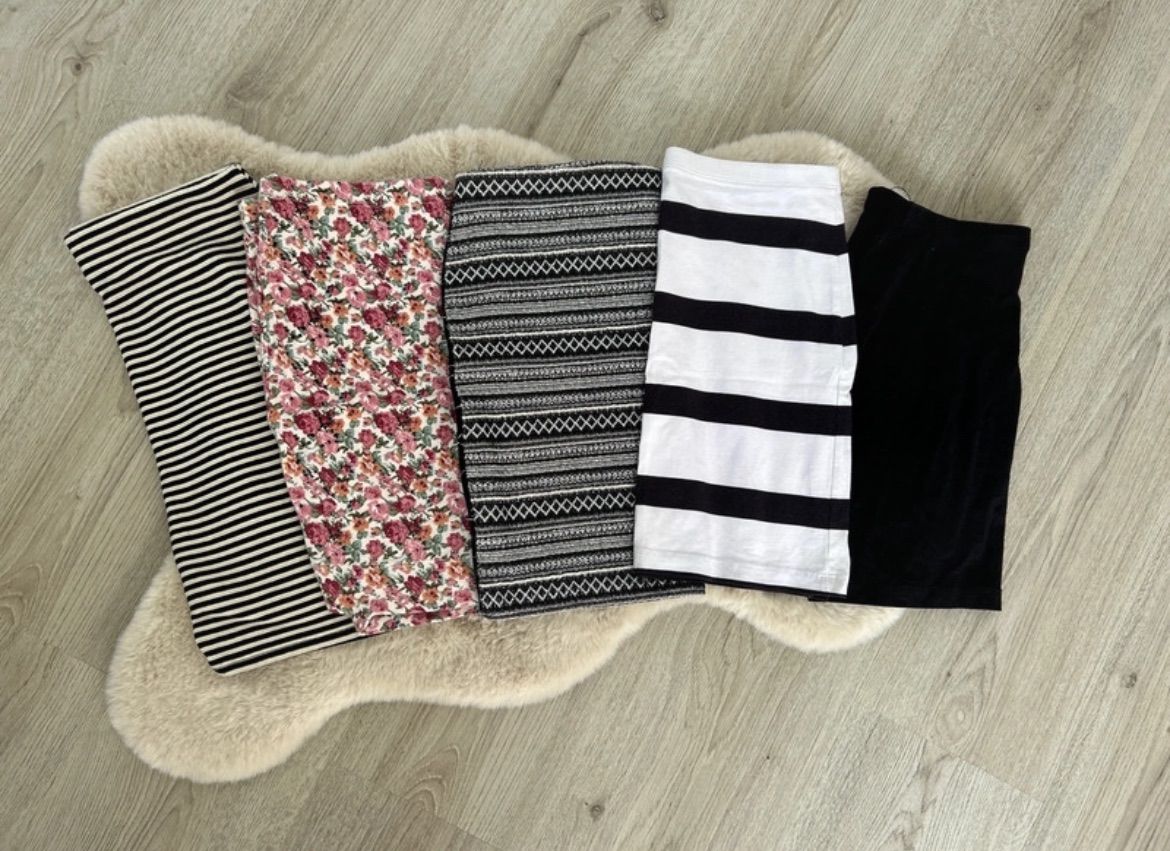 H&M Bekleidungspaket Röcke Business Basic Gestreift Minirock  Size S