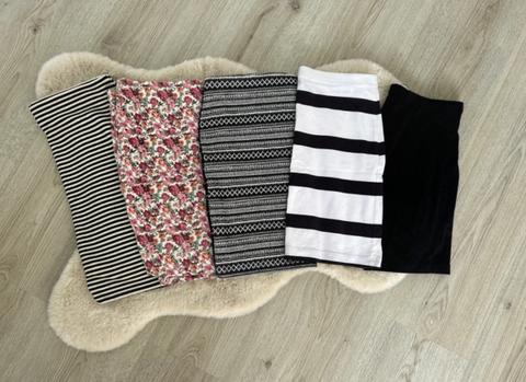 H&M Bekleidungspaket Röcke Business Basic Gestreift Minirock Size S