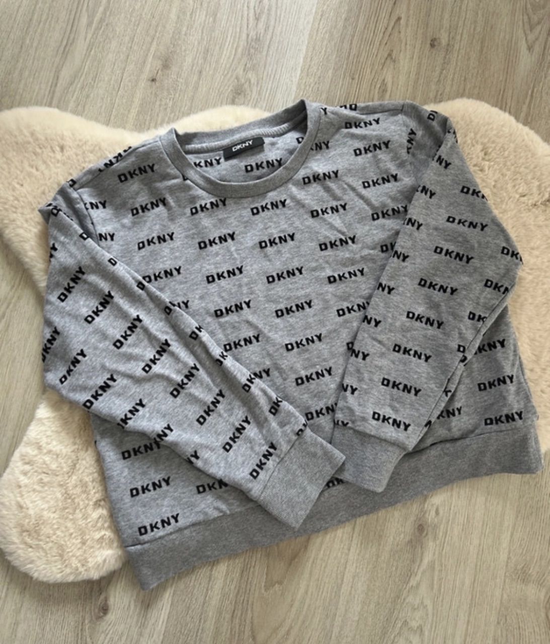 DKNY DKNY Sweater Damen Pullover Pulli Hoodie grau  Size S