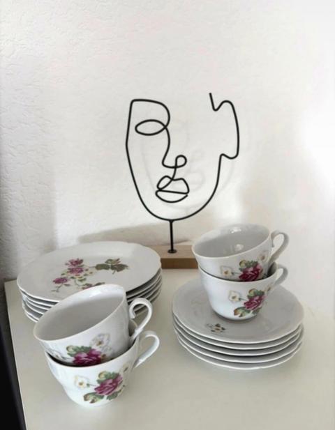 Kahla vintage kahla kaffeeservice mit rosenmuster