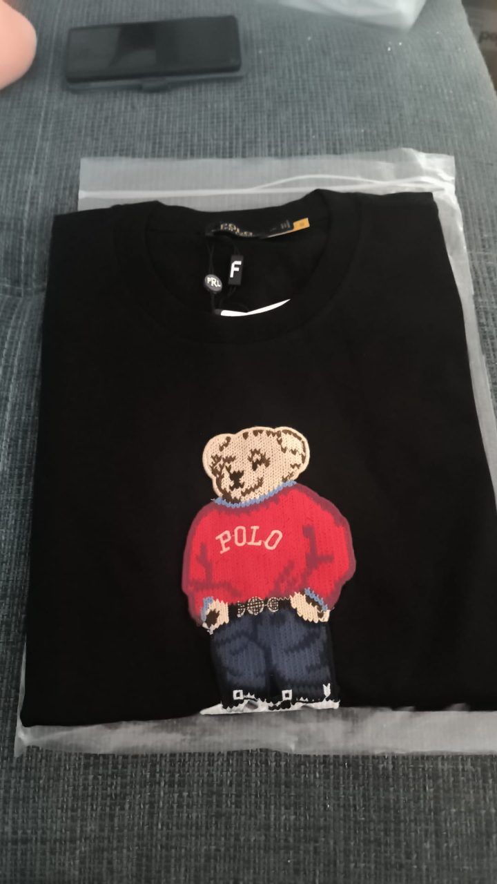 Ralp Lauren Polo Ralph Lauren Herren T-Shirt Schwarz Polo Bear XXL Neu Size XXL