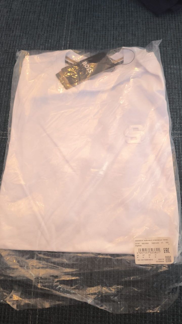 Hugo Boss Hugo Boss Herren T-Shirt Weiß Logo Größe XXL Neu mit Etikett Size XXL