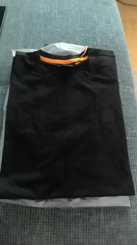 Hugo Boss Hugo Boss Herren T-Shirt Schwarz Logo Größe XXL Neu mit Etikett Size XXL