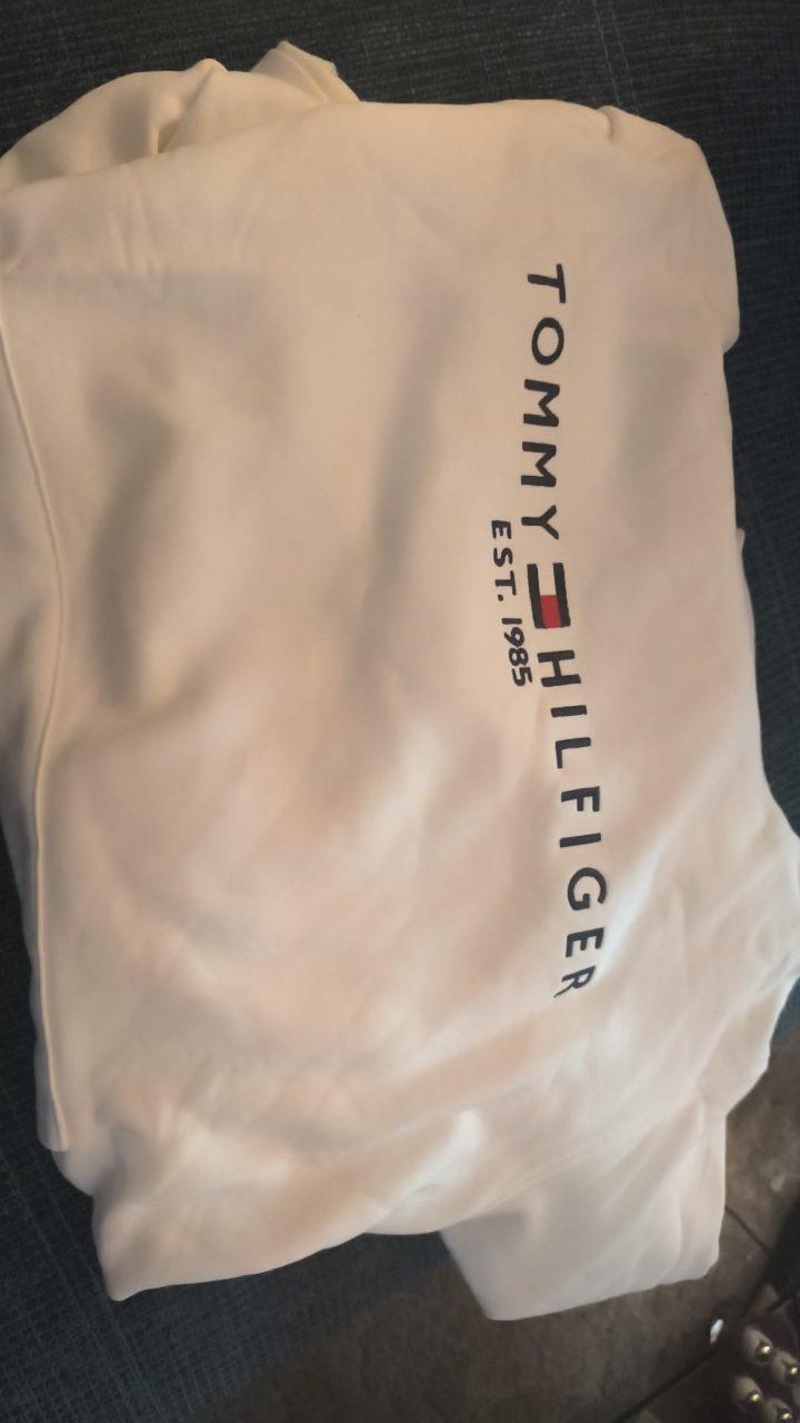 Tommy Hilfiger Herren Hoodie Weiß Neu Größe S Kapuzenpullover Sweatshirt