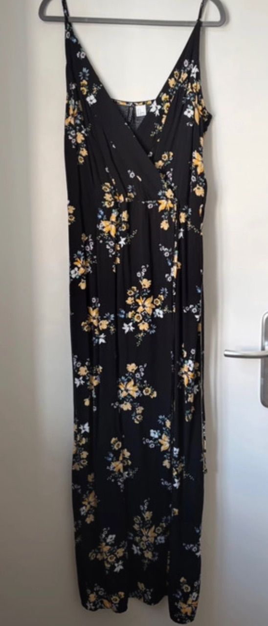 H&M  H&M Blümchenkleid Maxikleid  Size L