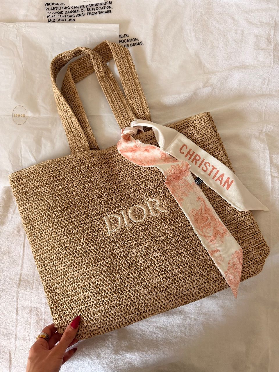 Dior Dior Bast Kosmetiktasche Shopper Bast Neu