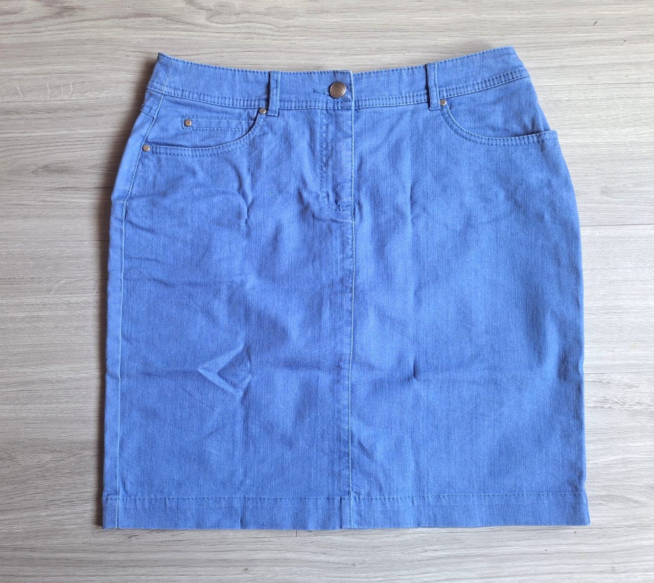 Basic Style Basic Style Jeansrock Baumwollrock Minirock Stretch Blau S 36 #C79 Size S