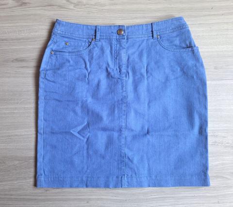Basic Style Basic Style Jeansrock Baumwollrock Minirock Stretch Blau S 36 #C79 Size S