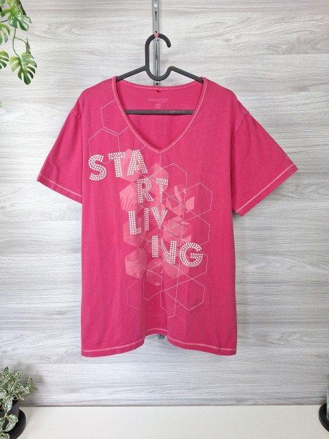 Manguun T-Shirt Kurzarmshirt Statementshirt Pink Start Living 48