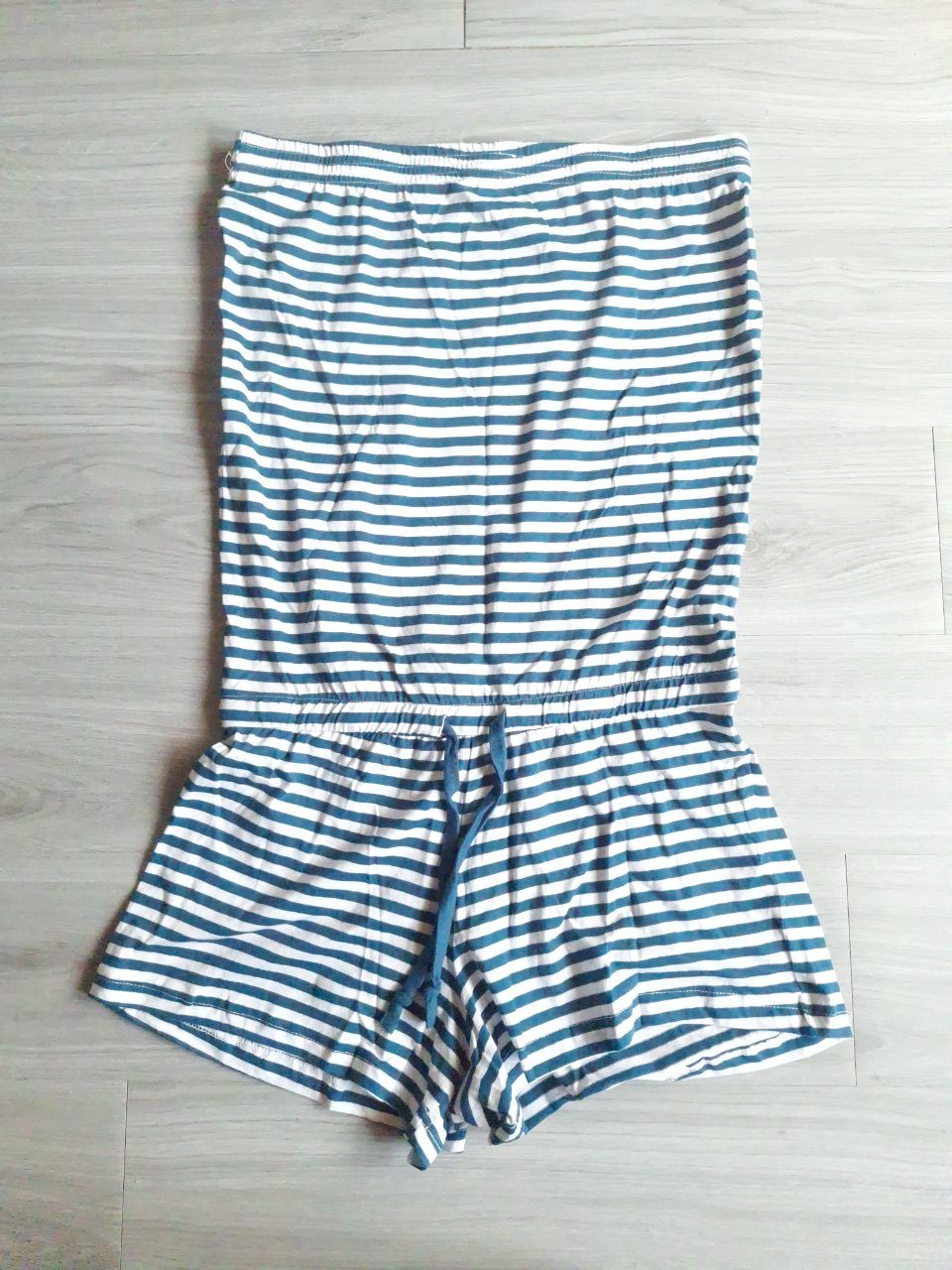 Blue Motion Blue Motion Bandeau Jumpsuit Playsuit Streifen Blau Weiß S 36 #C14 Size S