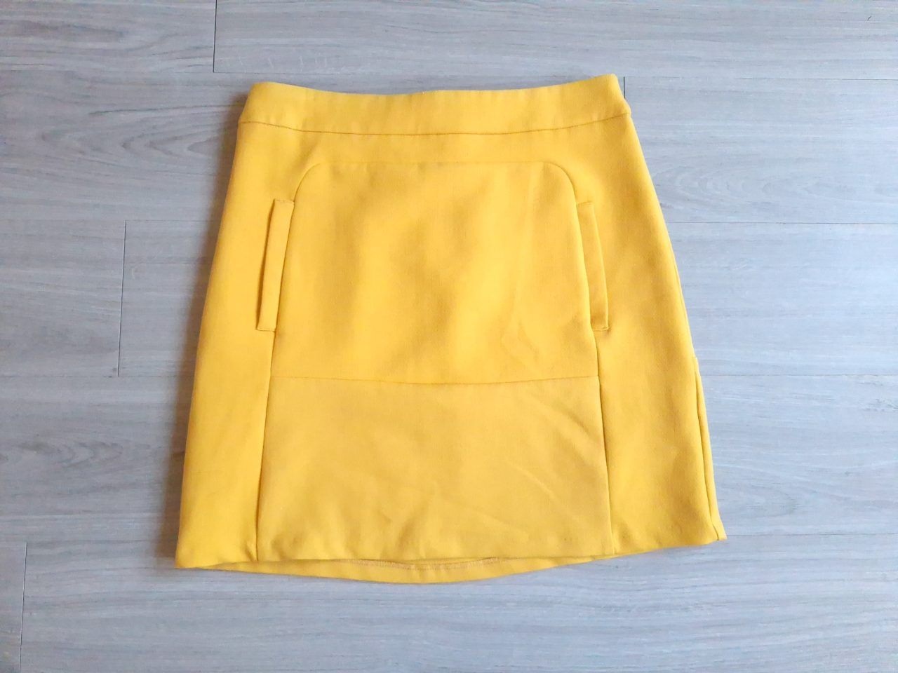 Orsay Orsay Bleistiftrock High Waist Minirock Businessrock Gelb XS 34 Size XS