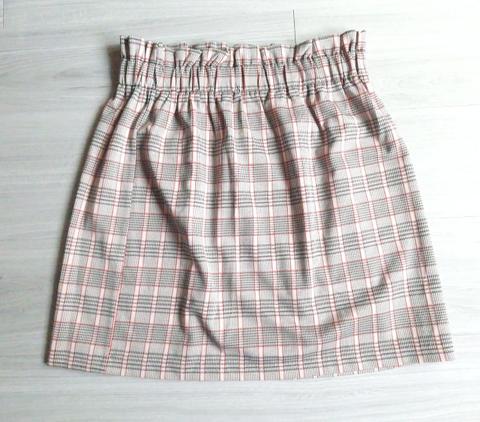 H&M Divided Minirock Paperbag Rock Glencheck Karorock A-Linie 36 #C101
