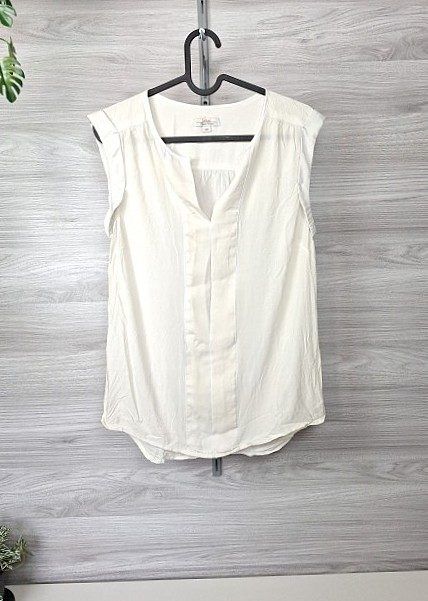 s.Oliver s.Oliver Schlupfbluse Blusentop Sommerbluse ärmellos V-Ausschnitt 34 Size XS