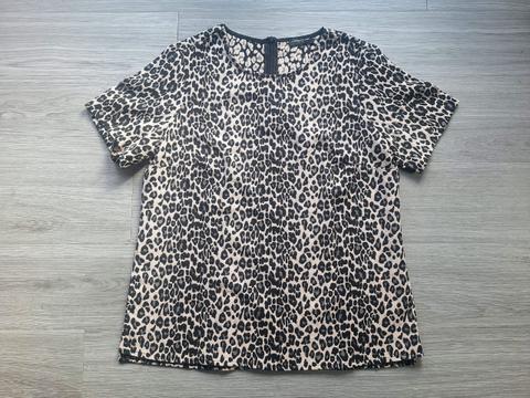 Lawrence Grey Lawrence Grey Blusenshirt Leoshirt Animalprint Leopardenmuster 38 Size M