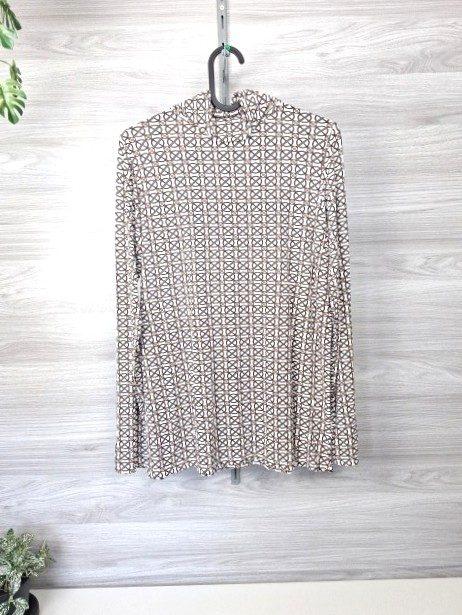 Up 2 Fashion Rollkragenshirt Stehkragenshirt Muster Langarmshirt 36