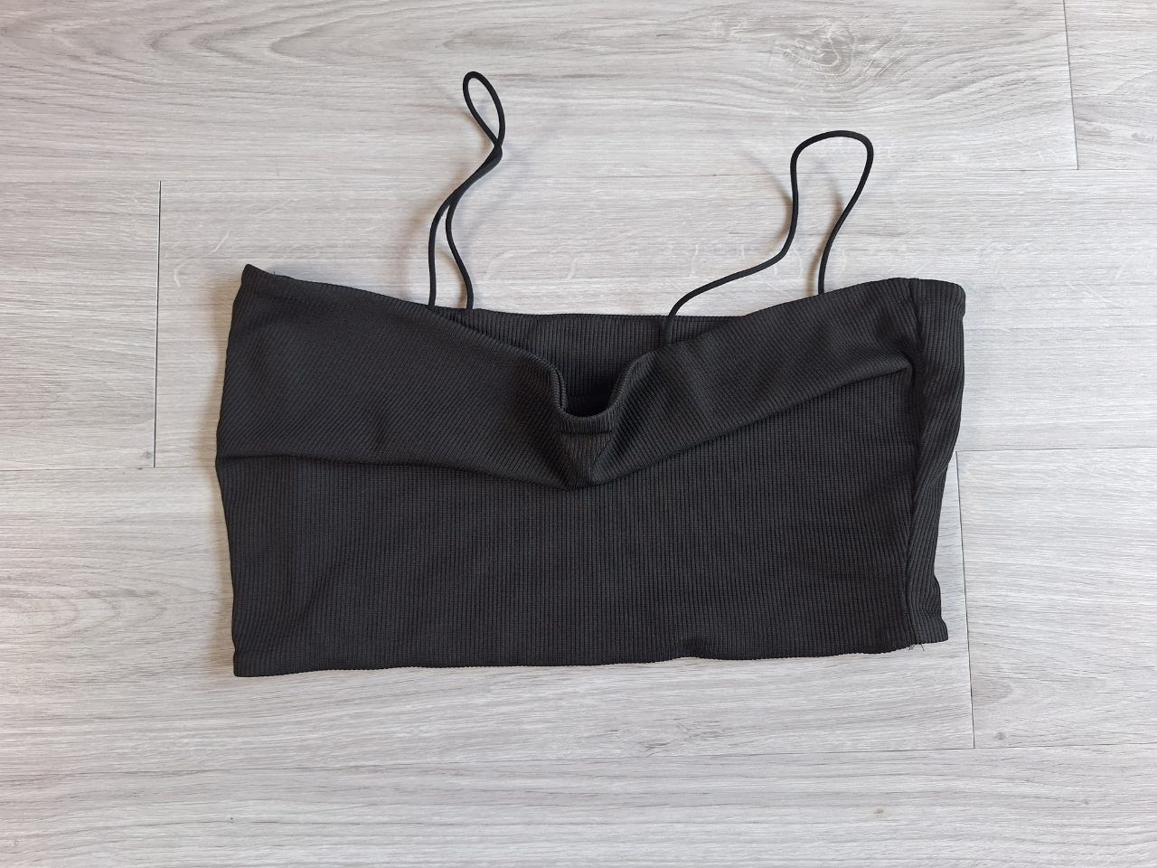 Shein Shein Crop Top Bustier Spaghettitop Ripp Top Spaghettiträger 40 Size L