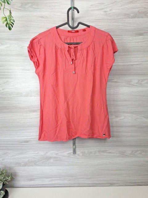 s.Oliver s.Oliver Blusenshirt Kurzarmbluse Bindeband Crinkle 36 Size S