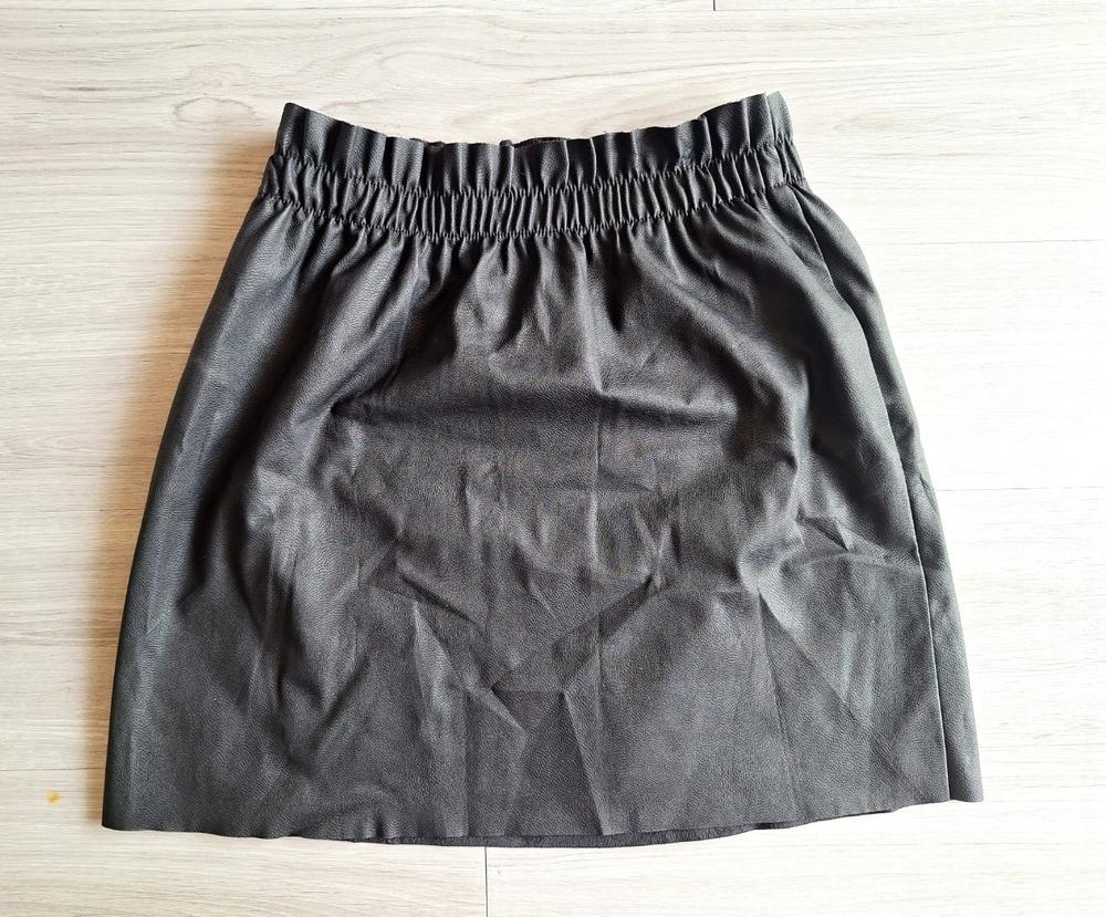 ONLY Kunstlederrock Minirock Paperbag High Waist 36
