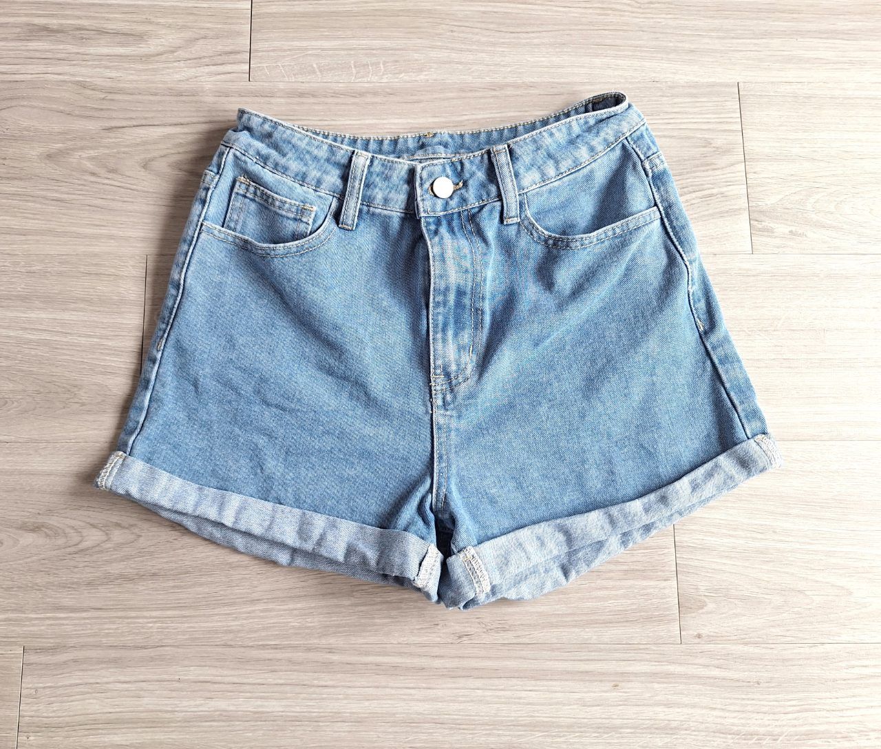 Shein Jeansshorts Jeans Shorts High Waist Umschlag 36 #C47