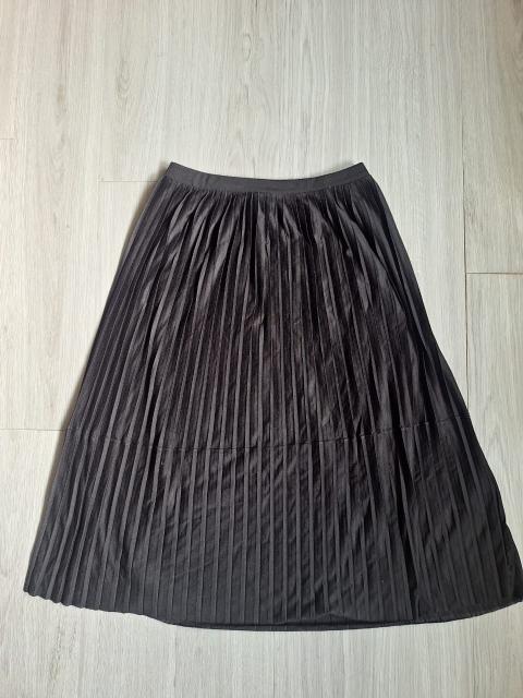 Clockhouse Clockhouse Plisseerock Faltenrock Midirock Gummibund Schwarz 36 #C24 Size S