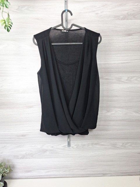 Hailys Hailys Chiffontop Blusentop Wickeltop Chiffonbluse Layerlook 38 Size M