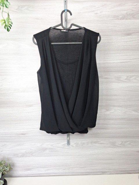 Hailys Hailys Chiffontop Blusentop Wickeltop Chiffonbluse Layerlook 38 Size M