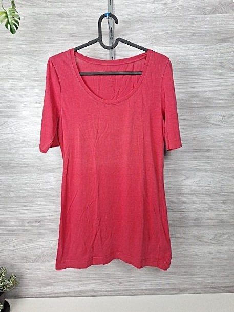 Tom Tailor Tom Tailor Longshirt Basicshirt T-Shirt Kurzarm Rot 38 Size M