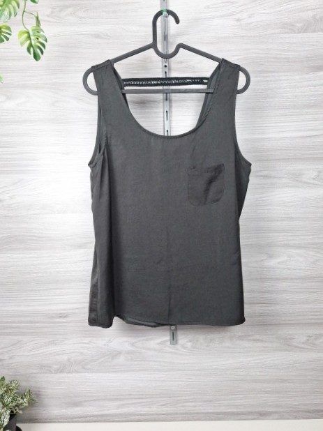 ONLY Blusentop Bluse Tanktop Ketten-Detail Brusttasche 36