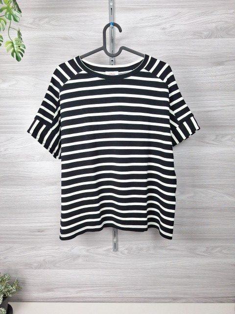 s.Oliver s.Oliver Streifenshirt Ringelshirt Kurzarm Schwarz Weiß 38 Size M