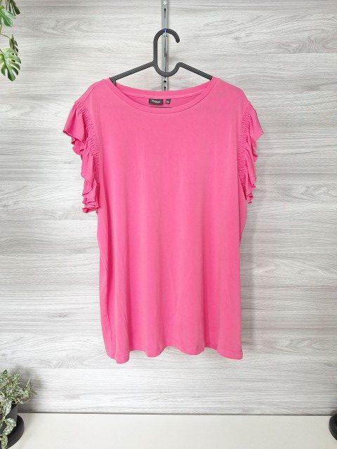 My Own My Own Blusentop Shirtbluse Volantshirt Rüschenshirt Pink 44/46 Size XXL