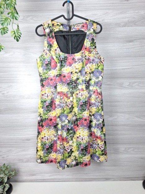 ONLY ONLY Sommerkleid Blumenkleid A-Linie Skaterkleid Blumenprint 38 Size M
