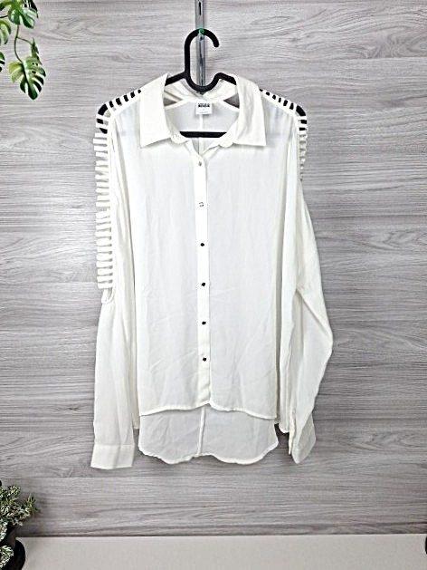 Vero Moda Vero Moda Bluse Hemdbluse Cut Out Schulterdetails Langarm 36 Size S