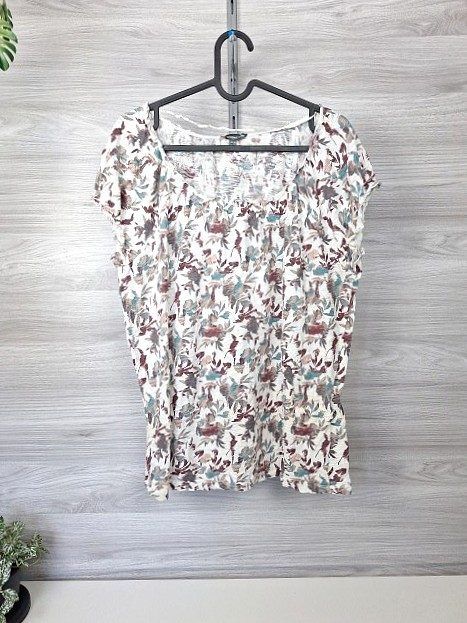 Street One Street One Blusenshirt Shirt Tunika Floral Blumenmuster Kurzarm 38 Size M