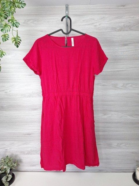 Essentials Essentials Sommerkleid Freizeitkleid Kurzarmkleid Minikleid Taillenkleid Gr 36 Size S