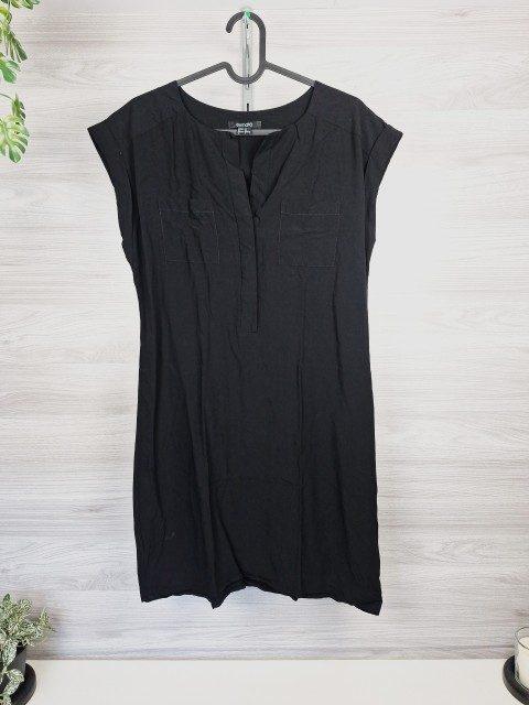 Esmara Esmara Tunikakleid Tunika Kleid Brusttaschen Viskose Schwarz 36 Size S