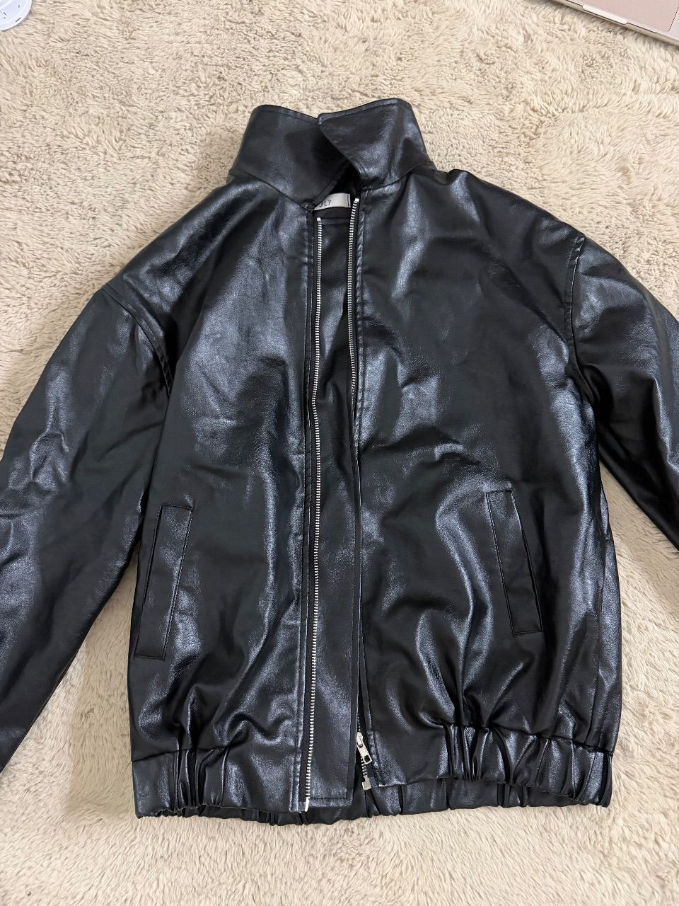 . Leder bomberjacke  Size XS