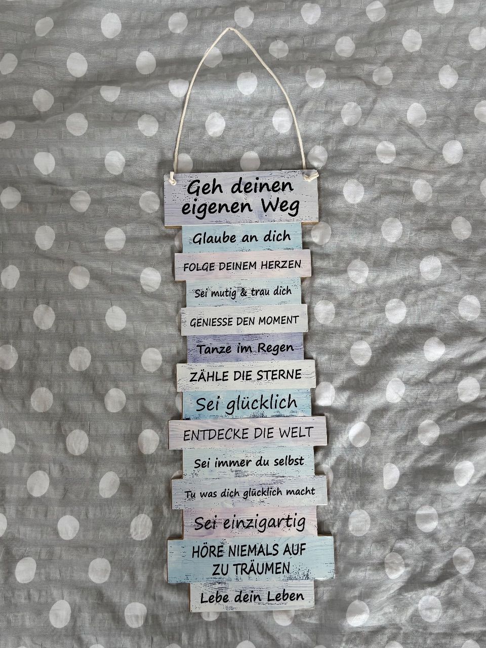 Ohne Marke Deko-Schild mit motivierenden Sprüchen | Zum Aufhängen | Wandschild