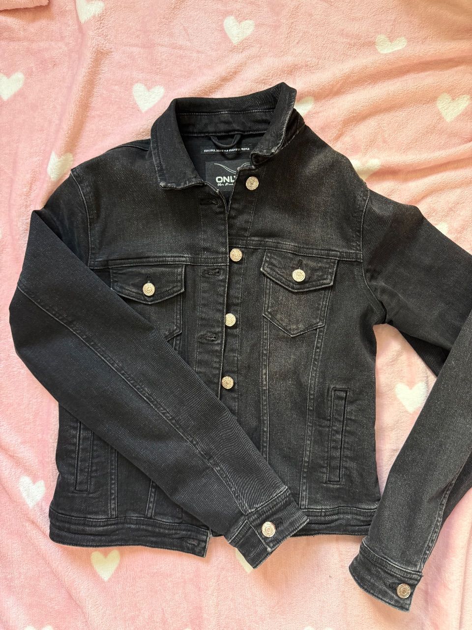 ONLY  Schwarze Jeansjacke Size S