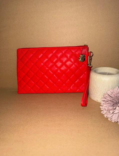 Ohne Marke Rote Clutch / Handtasche – neu & unbenutzt