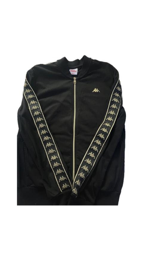 Kappa Streetwear Kappa Trainingsjacke Schwarz Gold Size S