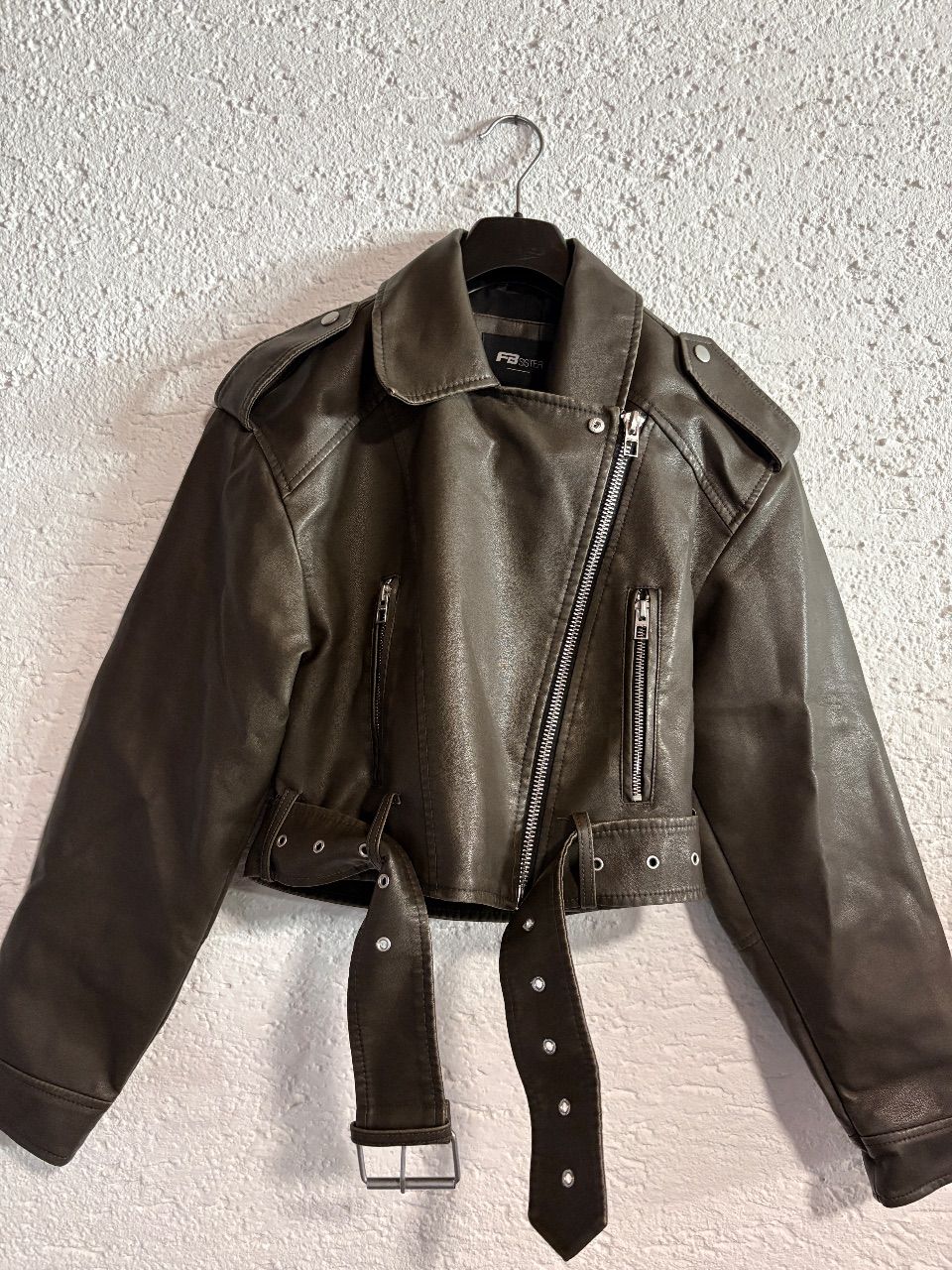 Grüne Leder Jacke  Size XS