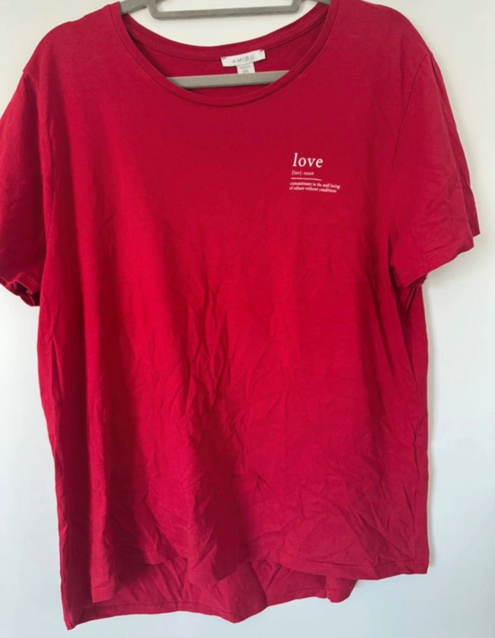 Amisu  Love T-Shirt Size XXXL